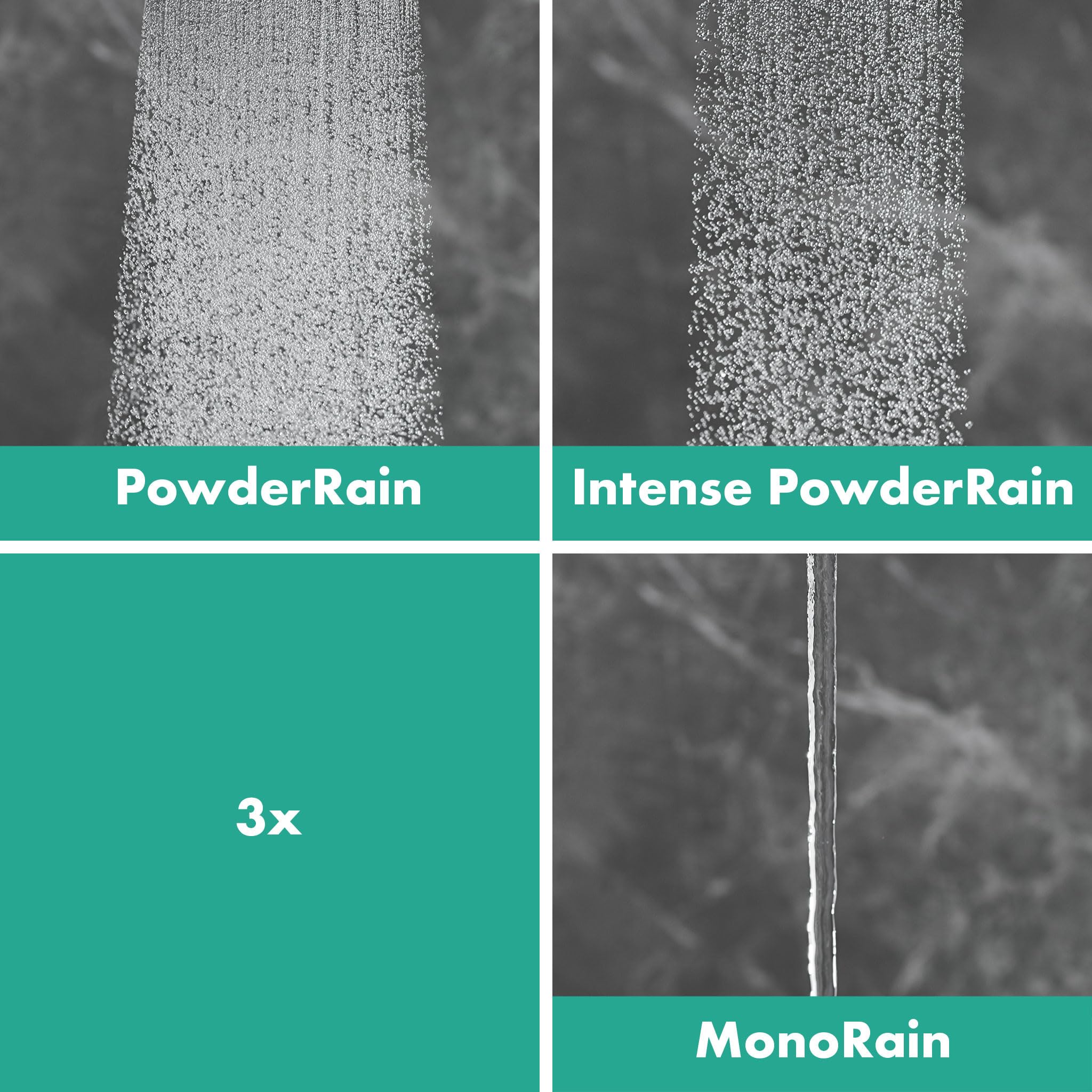 hansgrohe Rainfinity - zestaw prysznicowy z główka prysznicowa, tekstylny wąż prysznicowy Designflex 160 cm oraz drążek prysznicowy 65 cm, 3-strumieniowa, brąz szczotkowany