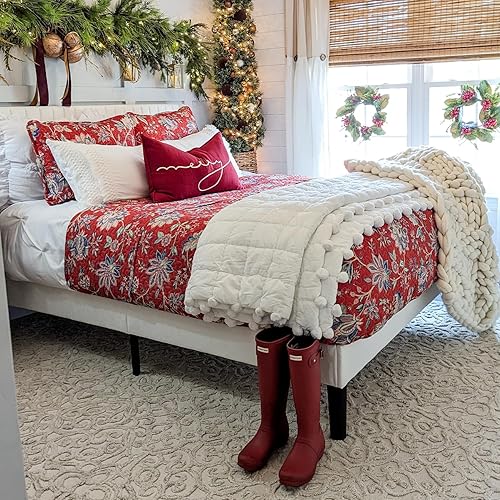 Miniatura 3 de Southshore Fine Living, Inc. Jacobean Willow - Juego de ropa de cama tamaño Queen de gran tamaño, ligero, suave colcha de 3 piezas con dos fundas a