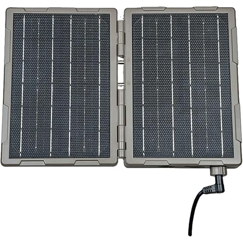 Tactacam Reveal Folding Solar Panel – 7.2W Output, Built-in Lithium Battery, Powers Trail Cameras, Compatible with Reveal & Defend Cams, Portable Design, 12V/2A Output