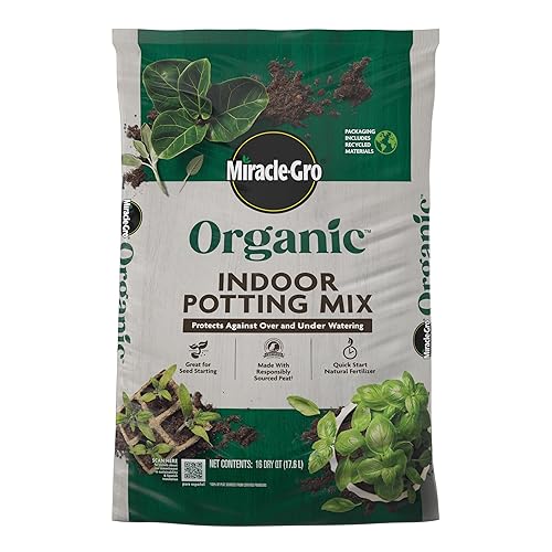 Organic Indoor Potting Mix, Protects Against Over and Under Watering,