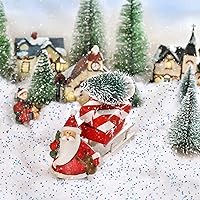 Vista 4 de 4 bolsas de nieve esponjosa decoración artificial de nieve sintética, nieve sintética, manta de nieve artificial para interiores, nieve para fiestas