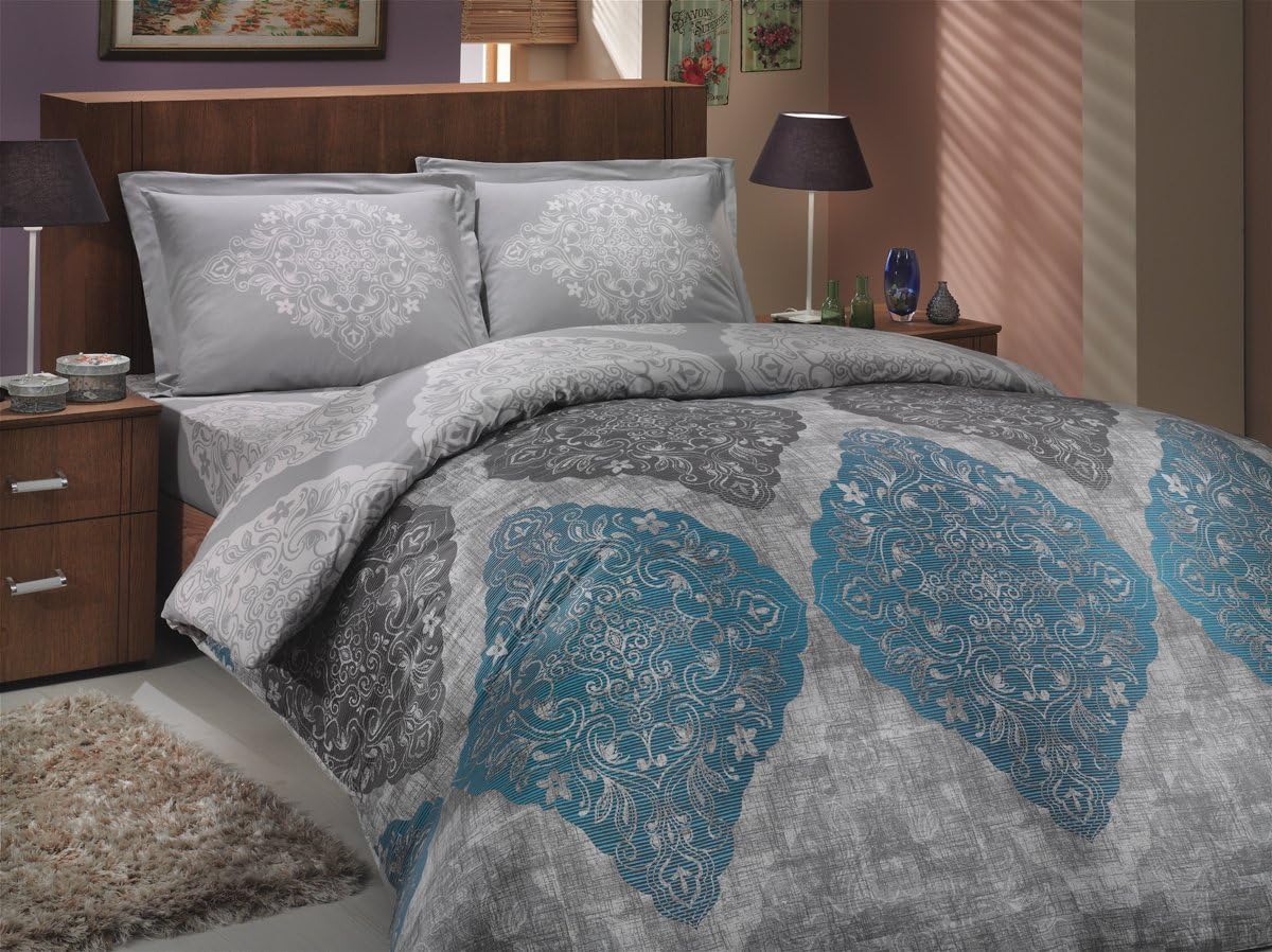 Luxury Bedding Set with Fitted Sheet [King Size] 100 Turkish Cotton