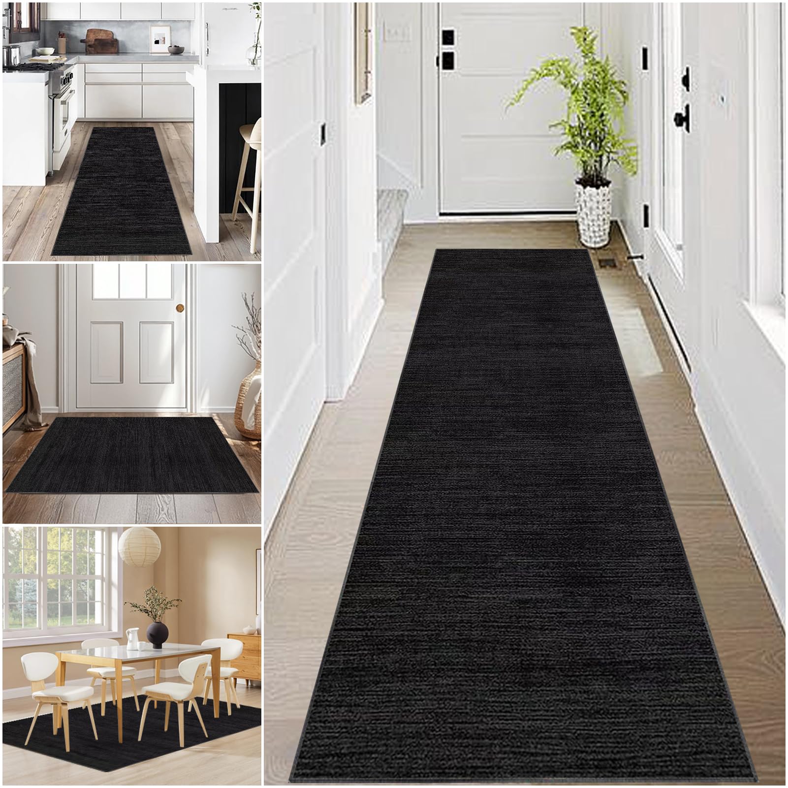 Tapis de couloir antidérapant lavable pour protéger les sols des zones de passage
