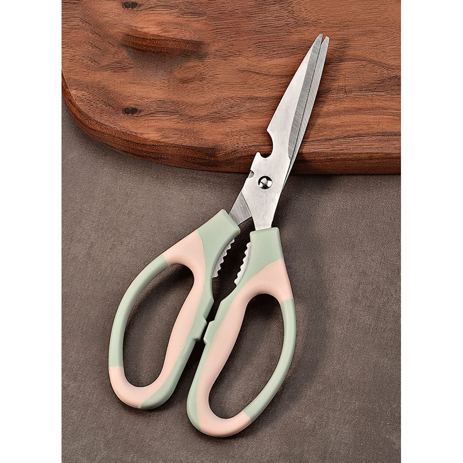 Forbici da cucina resistenti, coltelli da cucina antiruggine, forbici Multiuso per Carne di Pollo, OSSA, noci, cartone