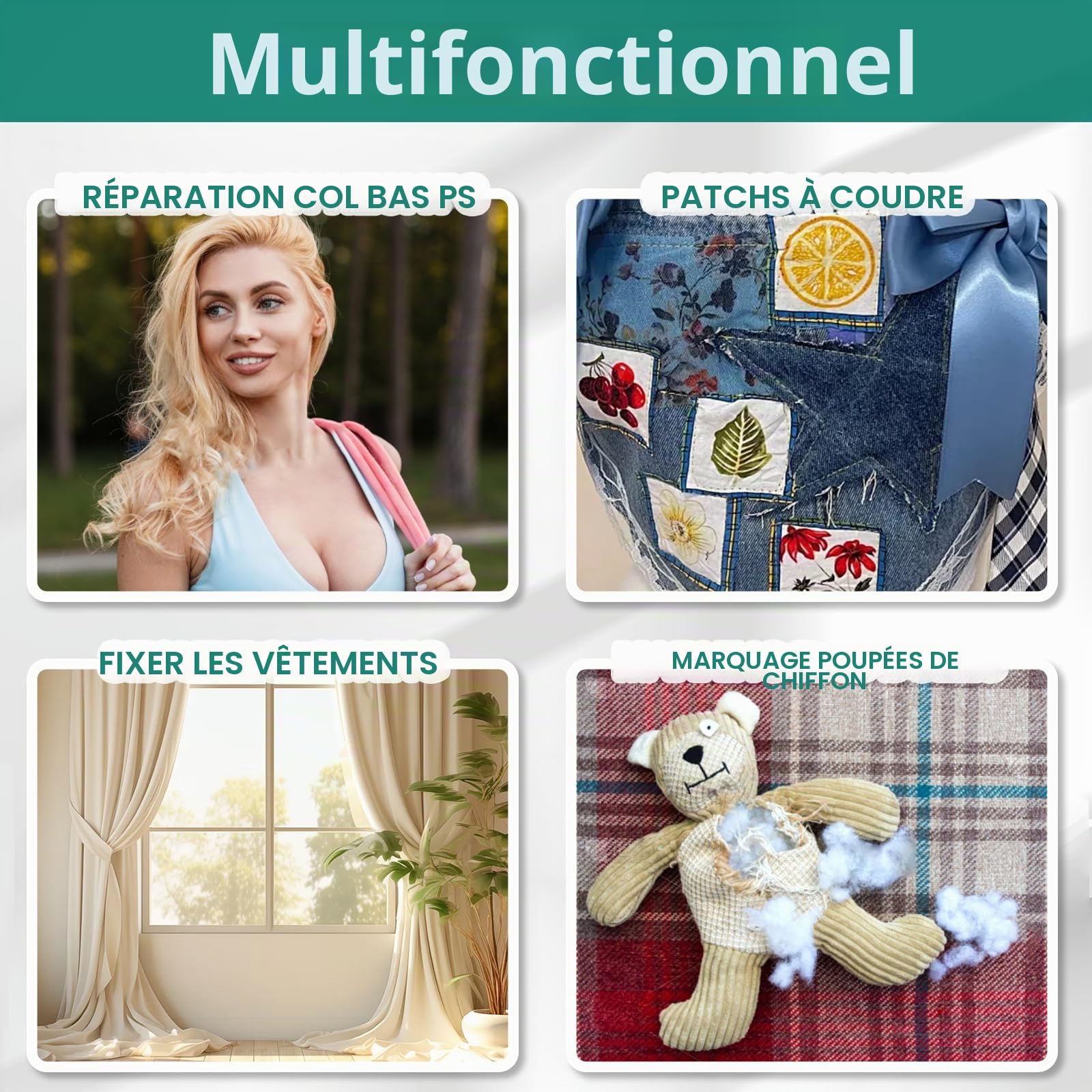 Mini pistolet à point pour vêtements avec 6 aiguilles de rechange et 5 000 attaches de 0,5 cm, fixation rapide de vêtements et étui rigide, mini pistolet à étiquettes fines pour couture, matelassage