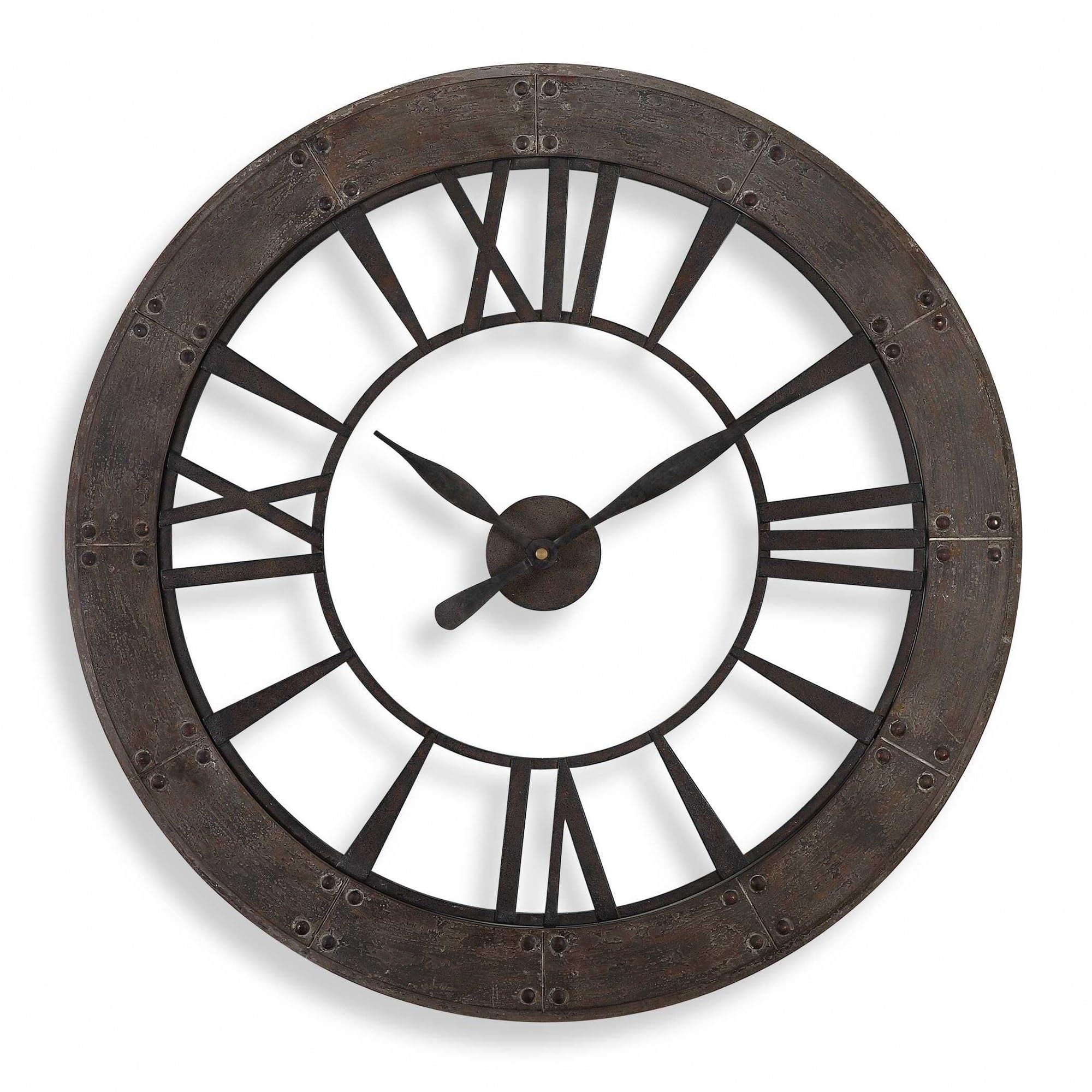 Amazon.com: Uttermost Ronan 40 Inch Wall Clock 06085 : Home & Kitchen