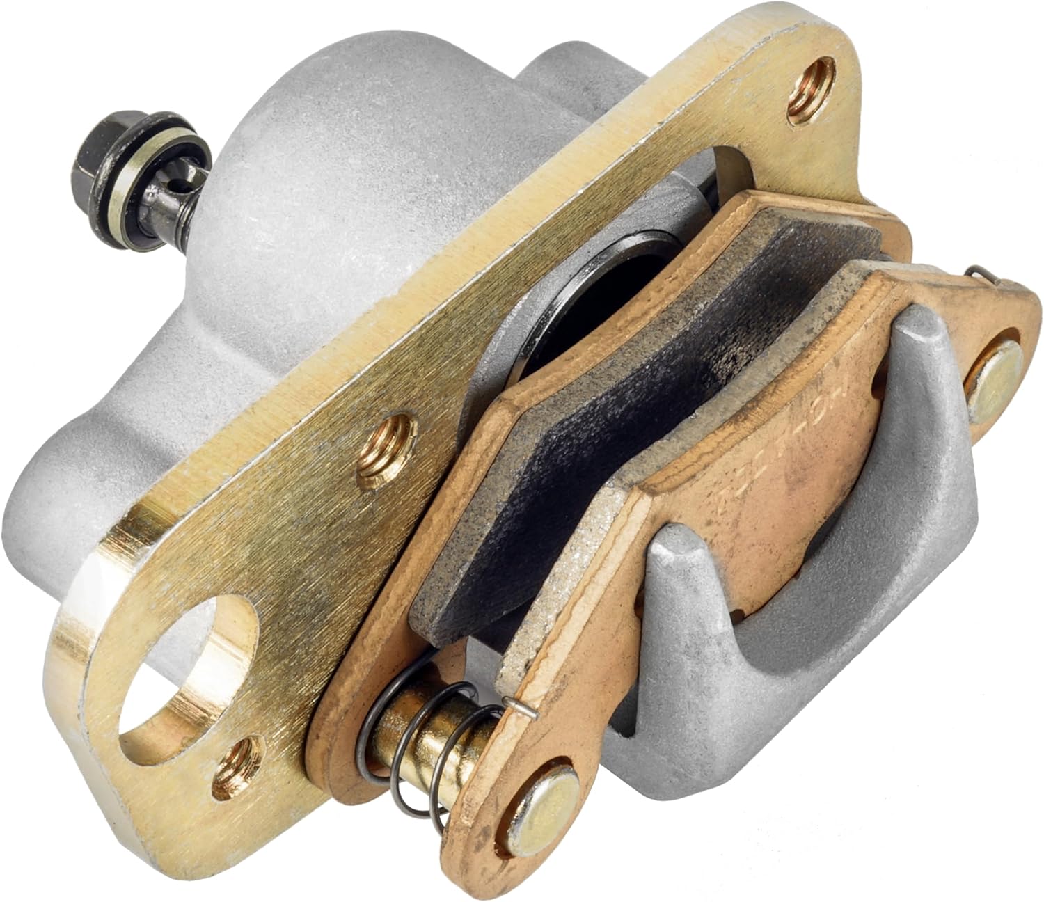 Caltric Front Left Brake Caliper with Brake Pads Compatible with Polaris Trail Boss 330 2005 2006 2007 2008 2009/1910868