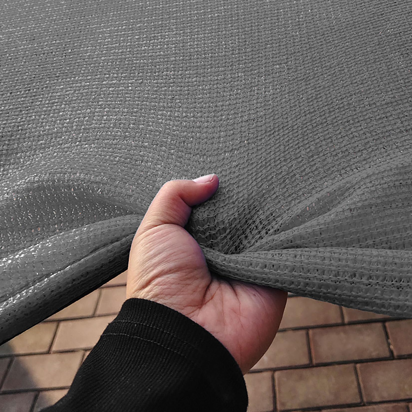 Voile d'ombrage 5x8m respirante pour fraîcheur de terrasse et du jardin
