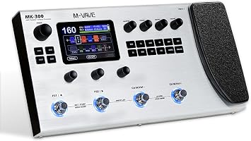 M-VAVE MK-300 Guitar Bass AMP Modeler & Effects Processor with 320+ Effects, 160 Presets, Looper, Drum Machine, USB/BT 10H Battery for Live/Recording