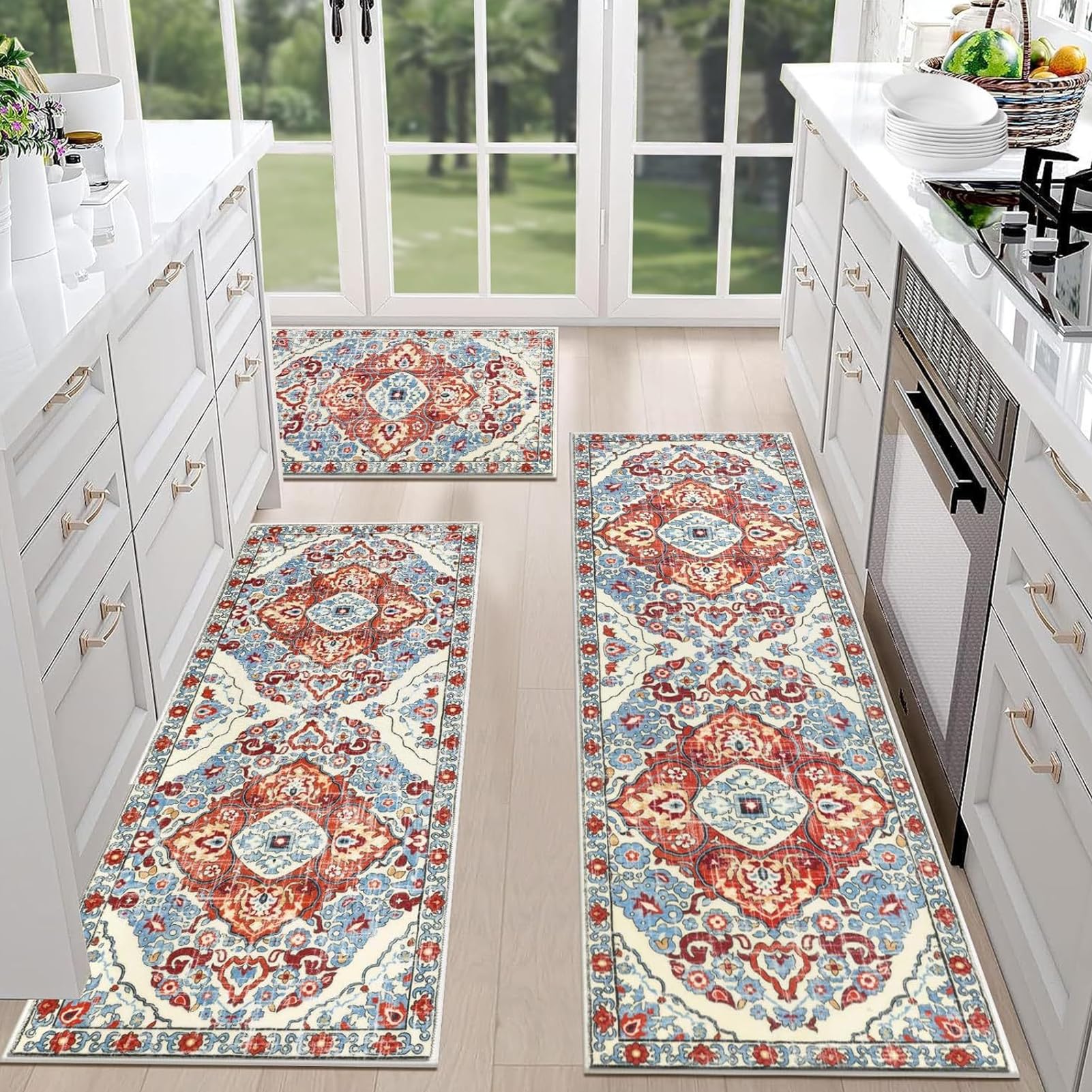 Tapis de cuisine bohème pour sublimer votre buanderie et vos couloirs