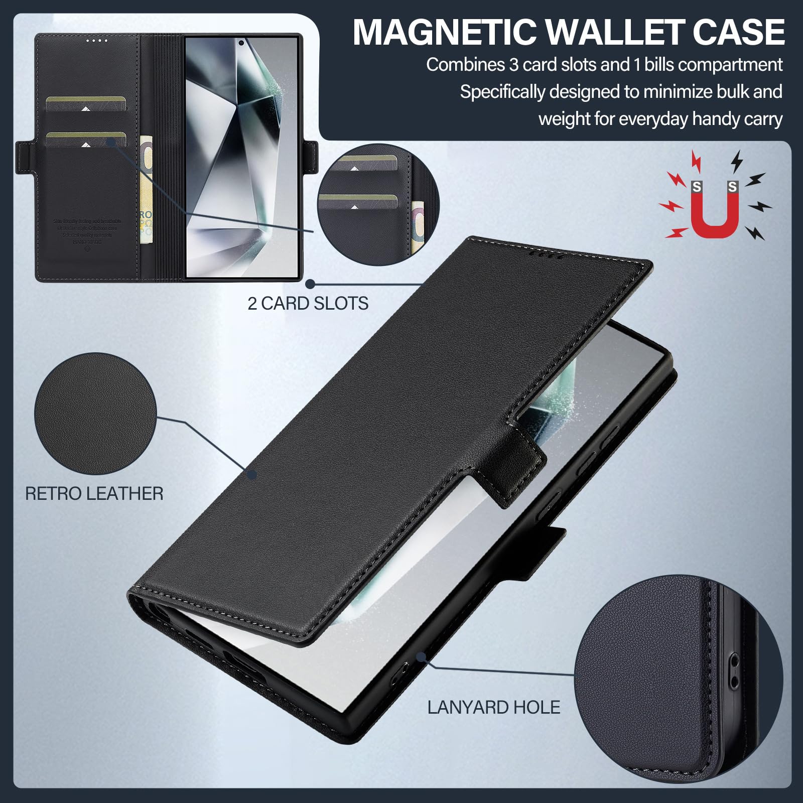 Étui Portefeuille StilGut En Cuir Véritable Pour Sony Xperia XA2 Ultra | Coque à Rabat Avec Fermeture Magnétique Et Emplacements Cartes | Marron Cognac