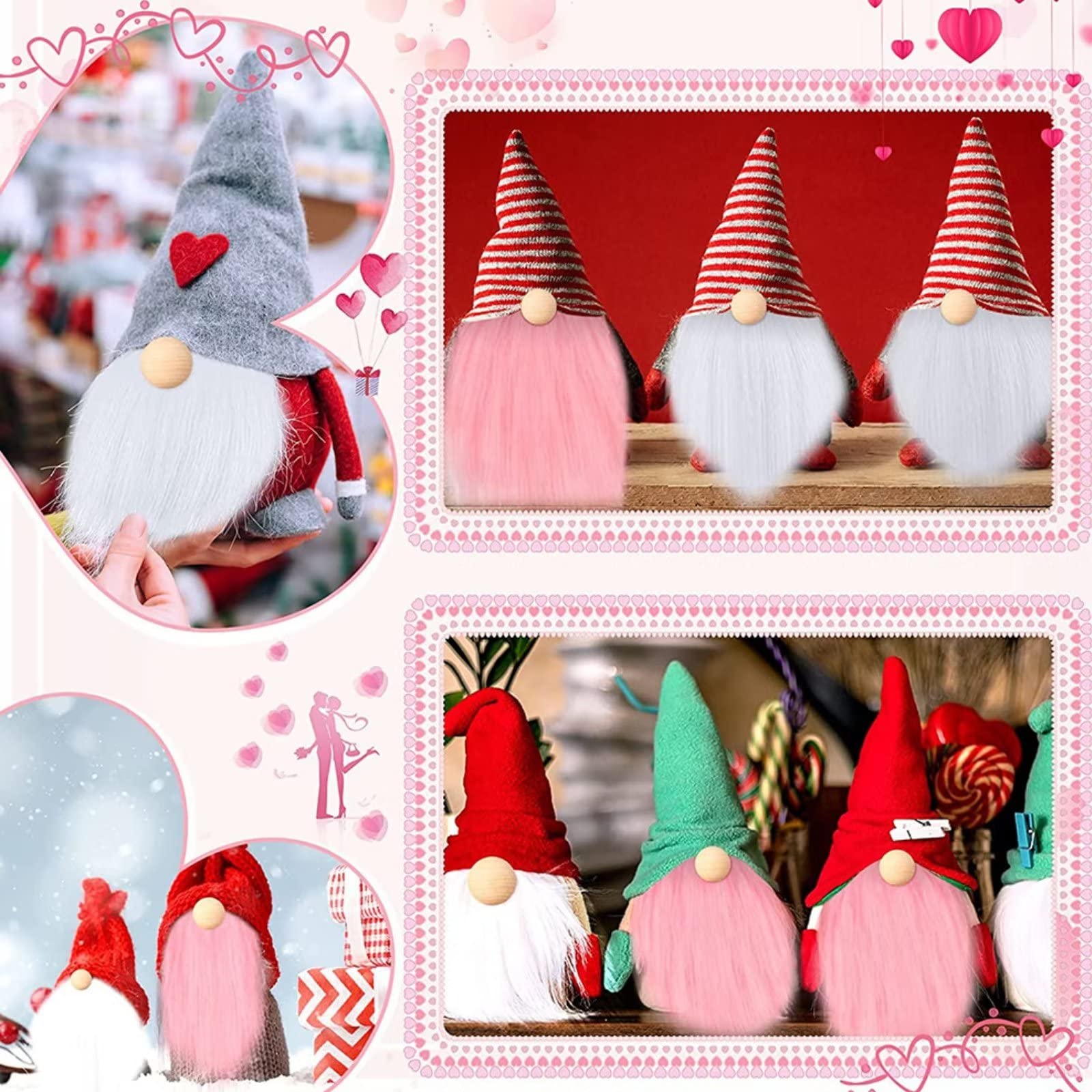 12 Barbe De Gnome Prédécoupée Pour L'Artisanat, Tissu En Fausse