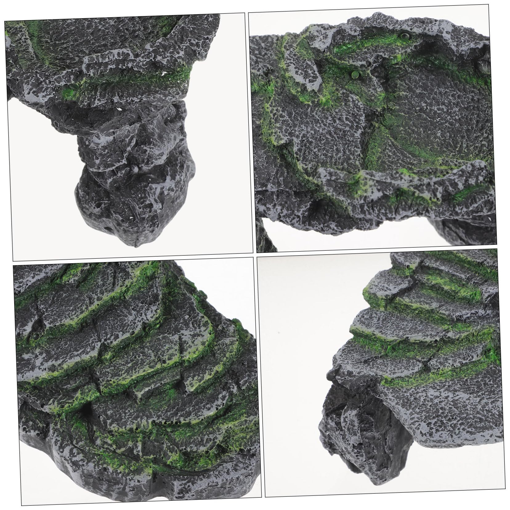 Hohopeti Plataforma Flotante y Rampa para Tomar el Sol para Tortugas de Resina Diseño Realista en Acuario o Hábitat de Reptiles