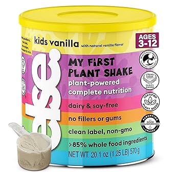 Else Nutrition Plant-Based Protein Shake Powder for Kids Ages 2-13 – Vanilla flavor Dairy-Free Kids Protein Powder with 25 Vitamins & Minerals, Complete Nutrition for Picky Eaters | 1-Pack