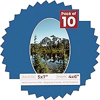 Vista 136 de Tapete de 5 x 7 para fotos de 4 x 6 pulgadas, con apertura de tablero ovalado verde Honeydew precortado, sin ácidos, mate para proteger tus