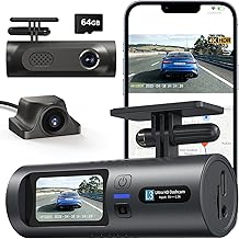 4K Dual Dash Cam Front & Rear — 5G Wi‑Fi App Control, Night Vision, Free 64GB