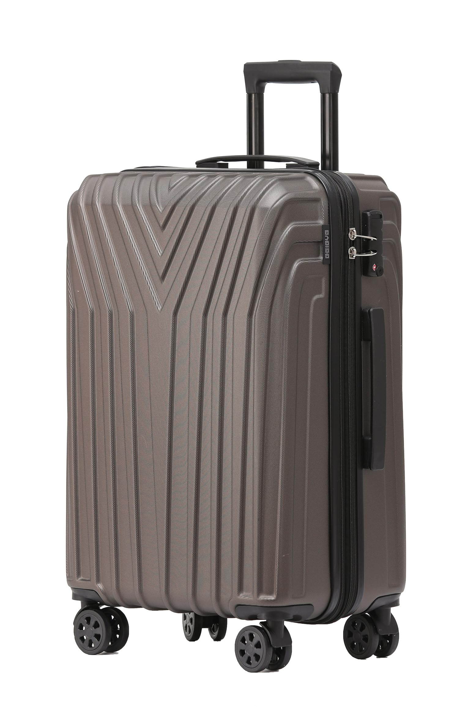 BEIBYE 3-teiliges Kofferset Hartschale, Reisekoffer mit TSA-Schloss, 4 Zwillingsrollen und Teleskopgriff, Erweiterbar bei Größe XL und L (M ohne Erweiterung), Trolley Koffer Set