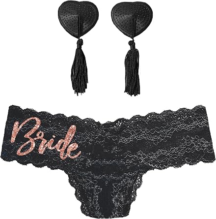 RhinestoneSash Bachelorette Party Gifts for Bride - Bridal Boudoir Panties - Honeymoon, Wedding Night