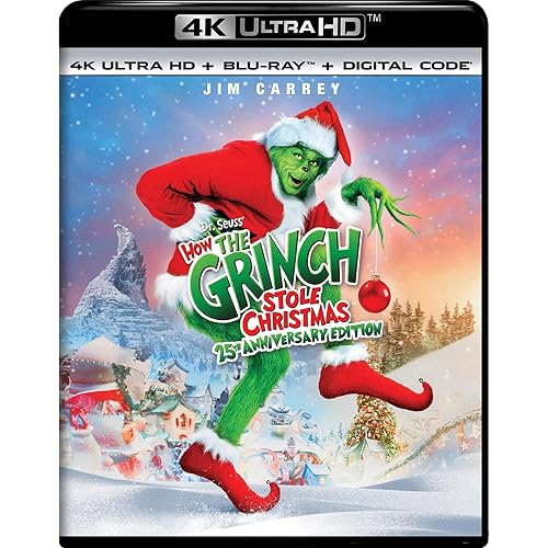 Dr. Seuss How the Grinch Stole Christmas - 25th Anniversary (4K Ultra HD + Blu-ray + Digital) (Remastered)