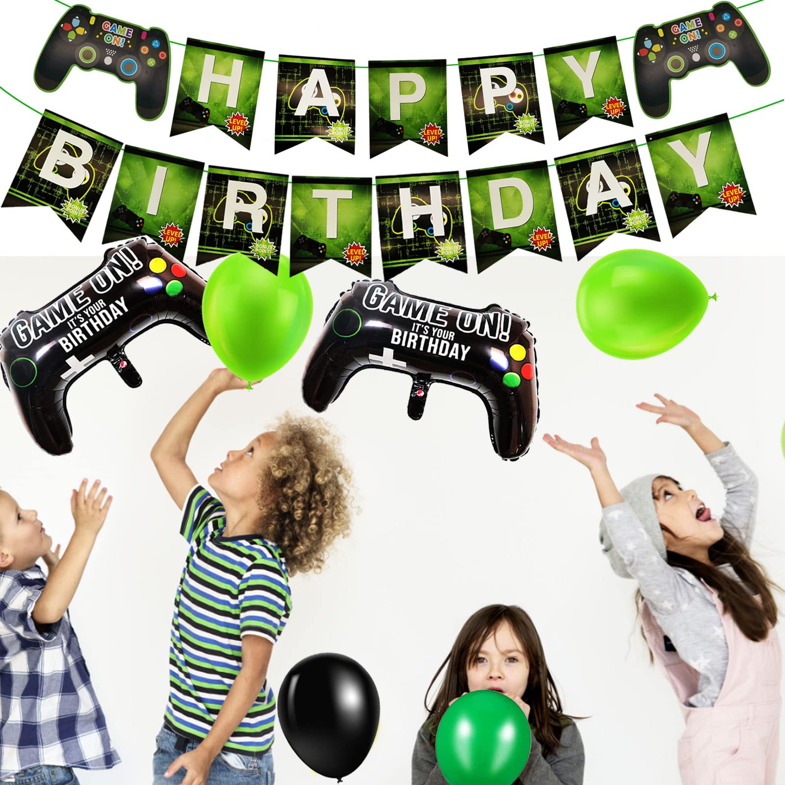 Décoration Anniversaire 13 Ans - Bannière Happy Birthday Noir Et Or à Accrocher