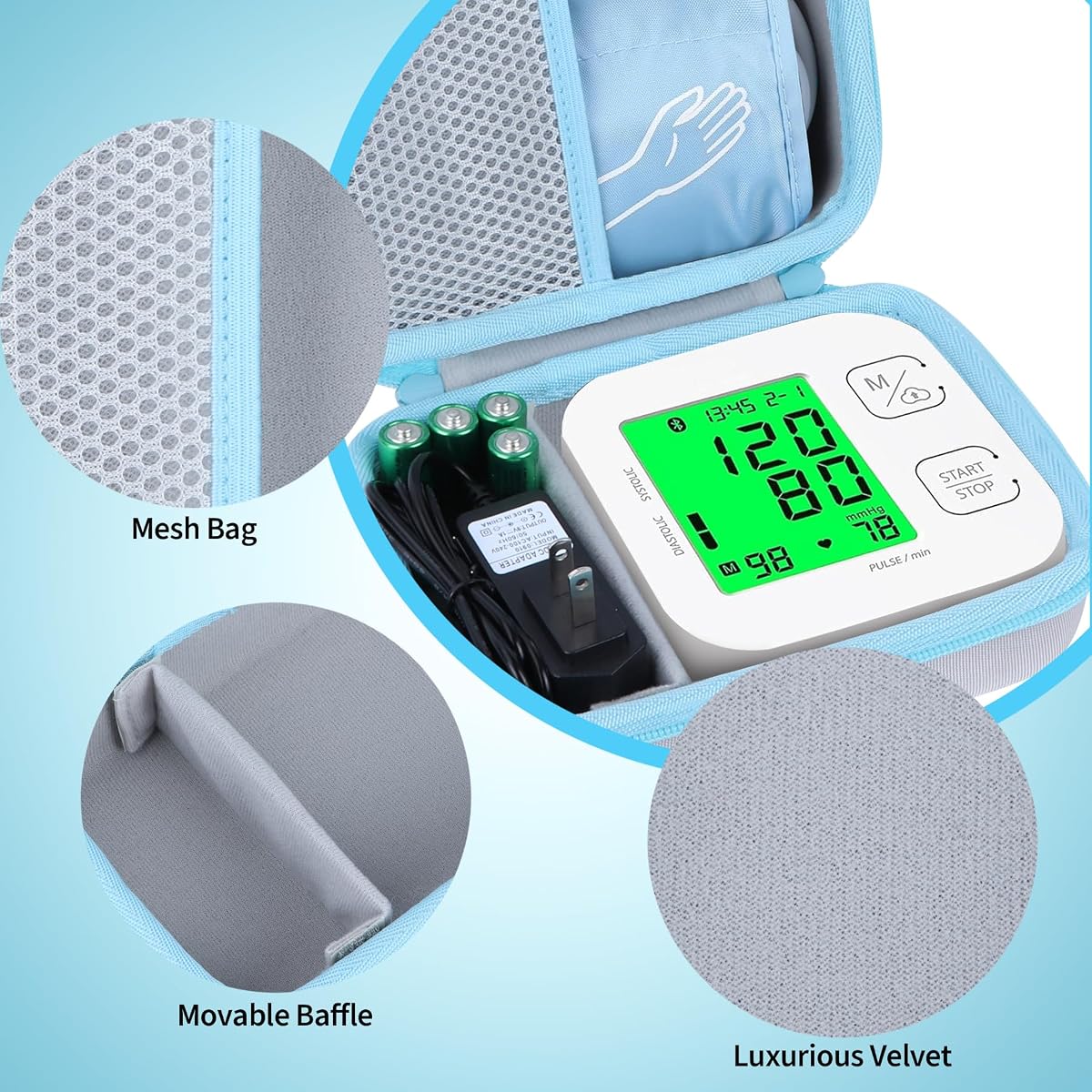 Dario Gen-2 Blood Pressure Monitor for Home Use | Smart App & Carry Case view 4