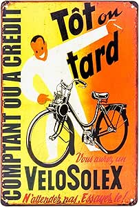 Plaque Décorative Vintage En Métal Haute Densité Et Relief 20 X 30 Cm