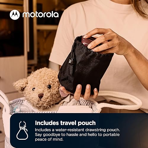 Miniatura 3 de Motorola Nursery Monitor de bebé PIP12 solo audio, portátil y recargable, no necesita WiFi, sonido HD de rango de 1500 pies con apagado automático,