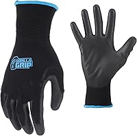 Vista 1 de Gorilla Grip Work Gloves, Never Slip Maximum Grip All-Purpose, Gloves for Men, Superior in Wet, Dry, Oily Conditions, Polymer Palm, Large Size, 10