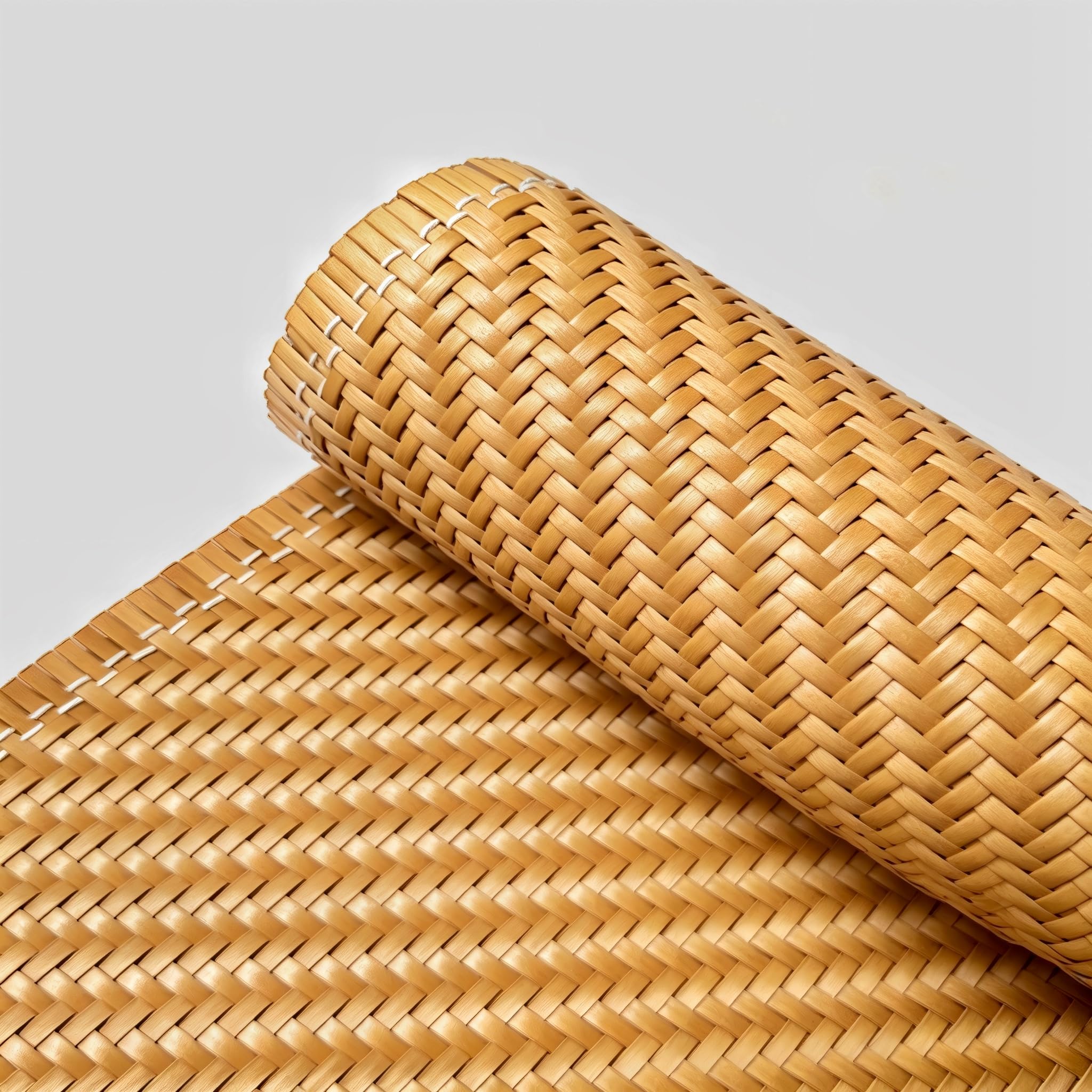 Photo 1 of Grassen Plastic Rattan Cane Webbing, 16" x 40", Coffee