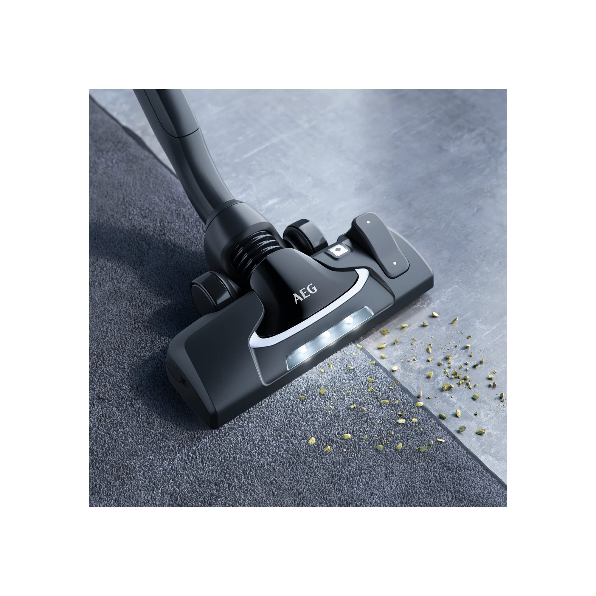 AEG AZE141 Ugello Combinato Precision Flow Con Luce LED - Per Pavimenti E Tappeti, Silenzioso, Facile, Per Aspirapolvere Serie ULTRA