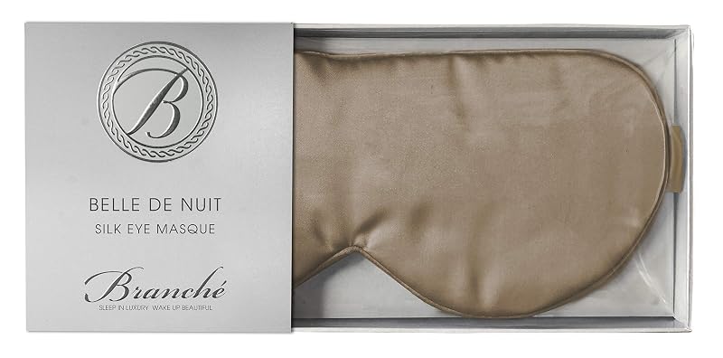 Máscara de dormir Branché Belle De Nuit de seda, 22 Momme, cor Toffee