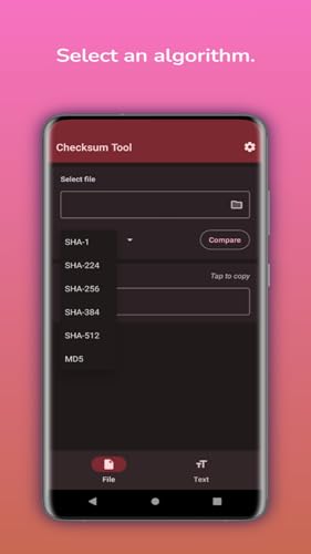 Checksum Tool Hash your files
