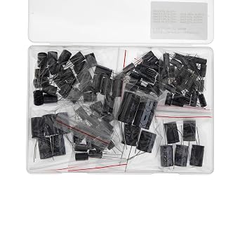 9 Values Total 127 Pieces 400V DIP Electrolytic Capacitor Kit 1uF 2.2uF 3.3uF 4.7uF 10uF 22uF 33uF 47uF 100uF