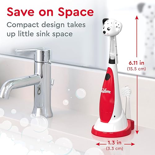 Miniatura 6 de Brusheez Cepillo de dientes sónico para niños pequeños, cepillo de dientes seguro y suave para edades de 1 a 3 años con temporizador integrado