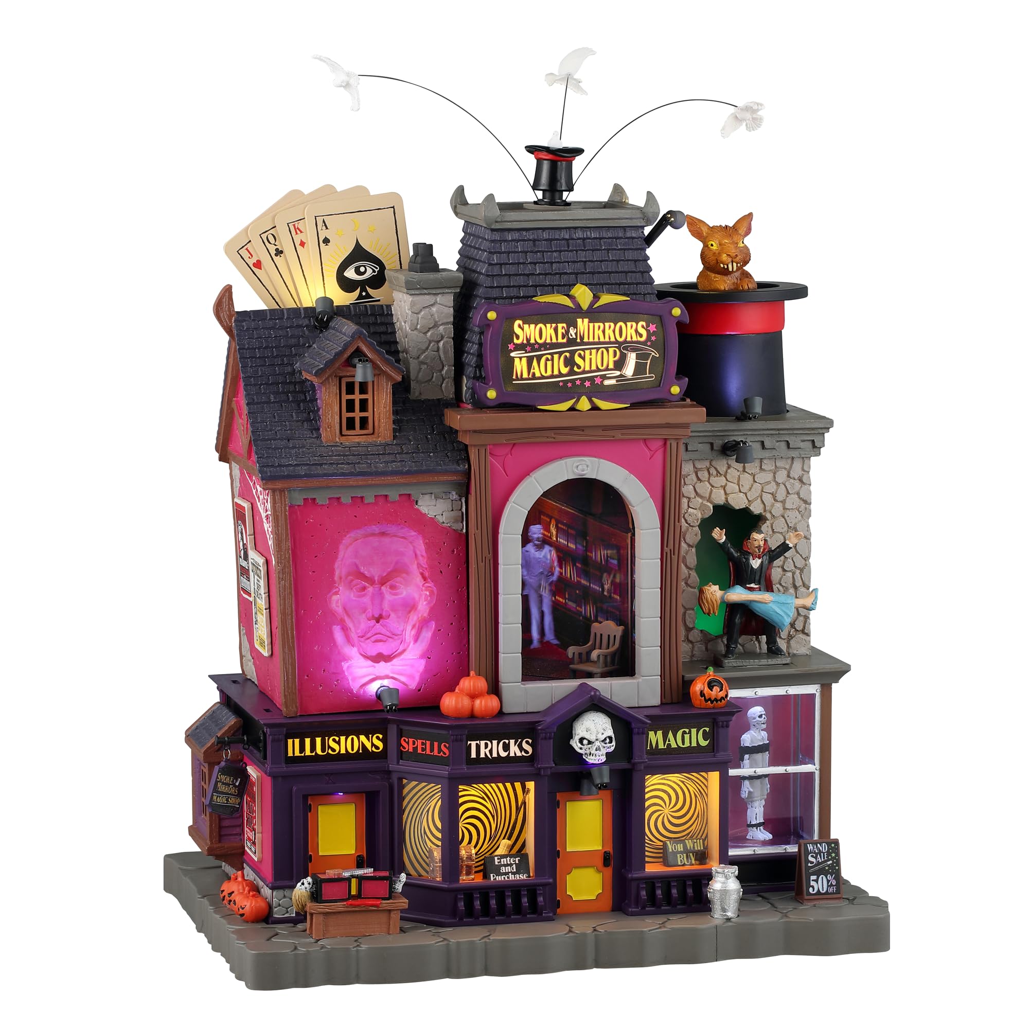 Amazon.com: Lemax Smoke & Mirrors Magic Shop, with 4.5V Adaptor