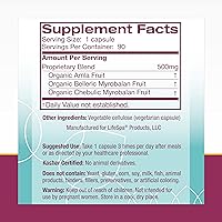 Vista 7 de LifeSpa Cápsulas Triphala de hierbas enteras Limpiador de colon Limpieza digestiva Apoya la digestión saludable para aliviar