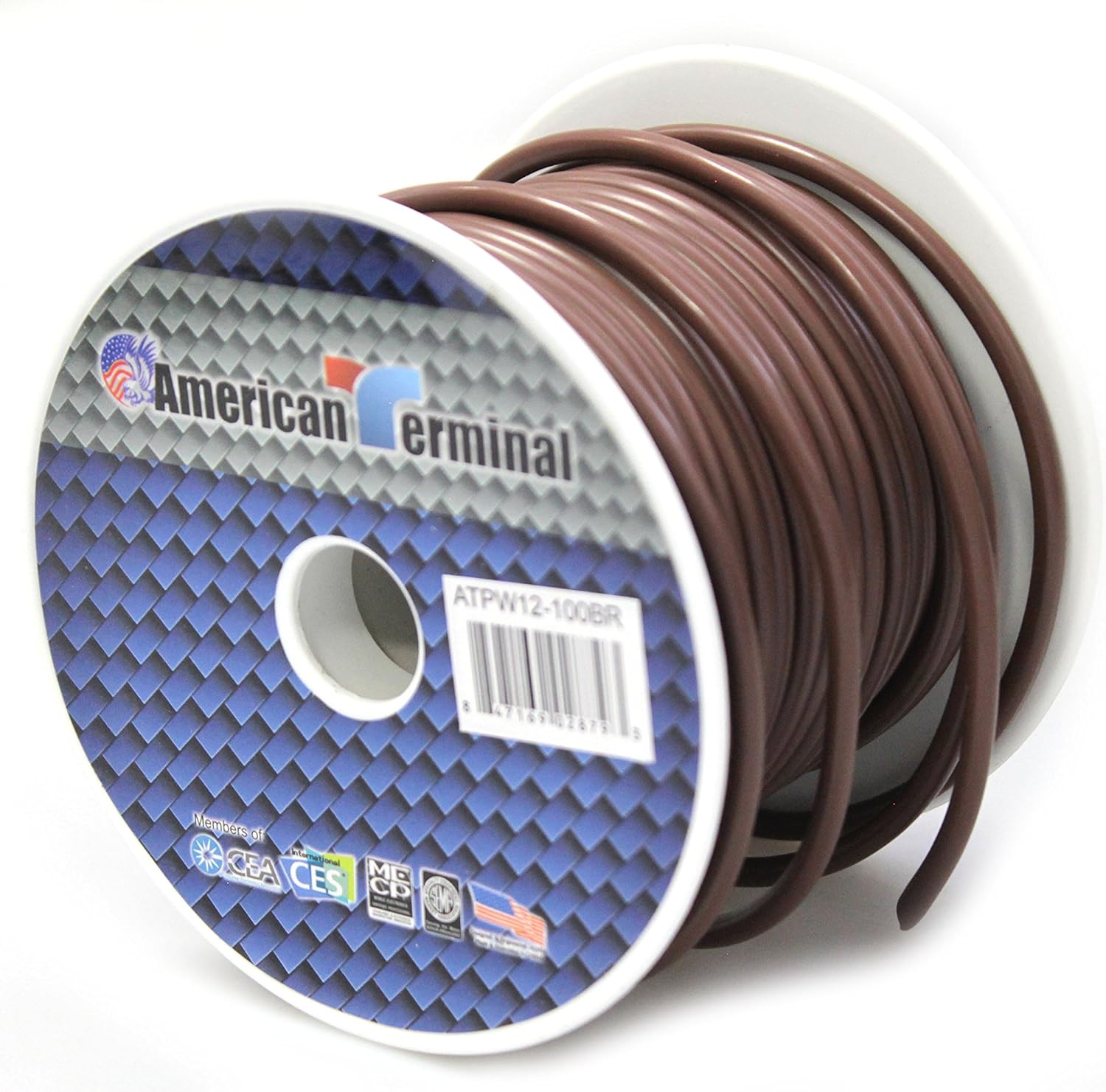 ATPW12-100BR 12 Gauge Primary Wire, Brown