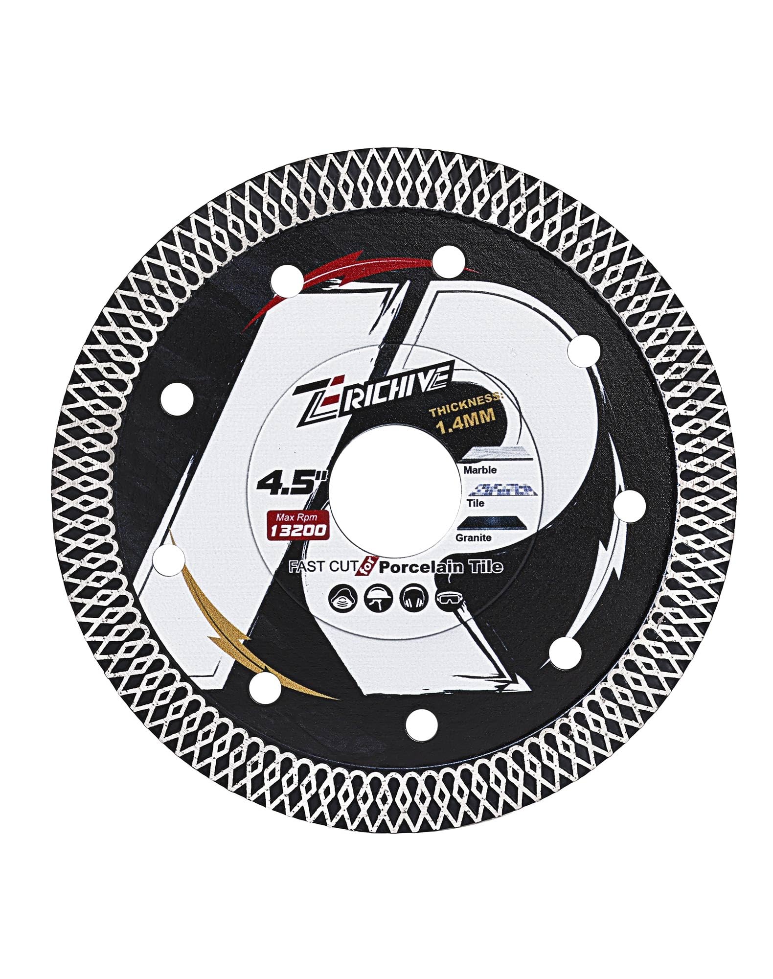 Super Thin 115mm/4.5" Tile Diamond Cutting Disc for Porcelain,Granite,Marble,Concrete,Tiles,Stones,Bricks & Ceramics — image 1