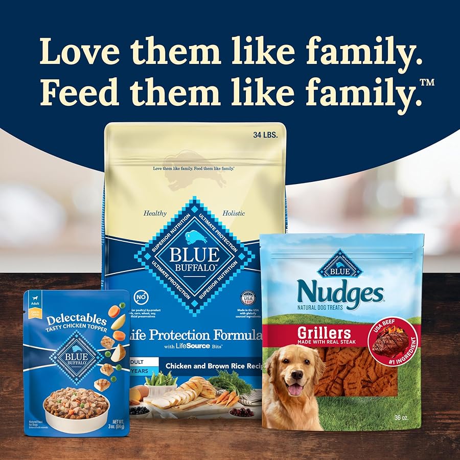 Blue Buffalo Delectables Natural Wet Dog Food Toppers Variety Pack, Tasty Chicken & Hearty Beef, Cuts in Gravy, 3-oz. (12 Pouches, 6 of Each Flavor) - image 8