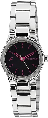 Analog Black Dial Women's Watch -NK6114SM02