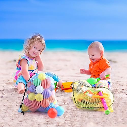 Miniatura 4 de KUUQA 15 bolsas de malla con cordón, bolsa de malla para lavandería, bolsa de malla para cosas de malla, bolsa de malla de nailon para