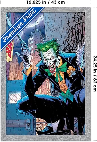 Miniatura 88 de Trends International DC Comics - Póster de pared de The Joker - Bang, 22.375 x 34 pulgadas, versión enmarcada en negro Versión enmarcada Barnwood