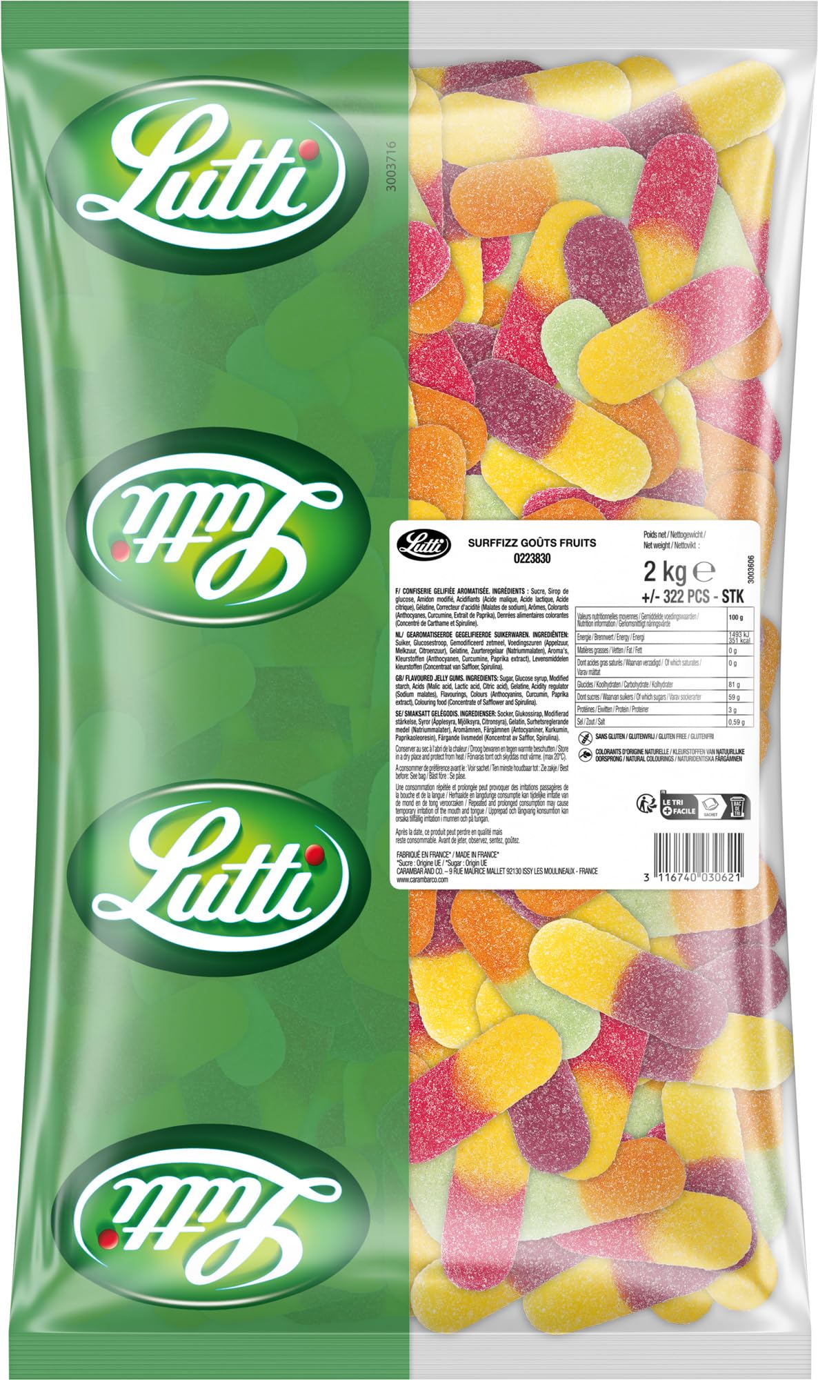 Lutti Surffizz fruits 2kg