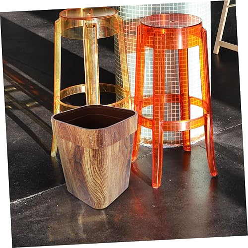 Miniatura 3 de ChildWeet Bote de basura de bambú, marrón claro, parte superior abierta