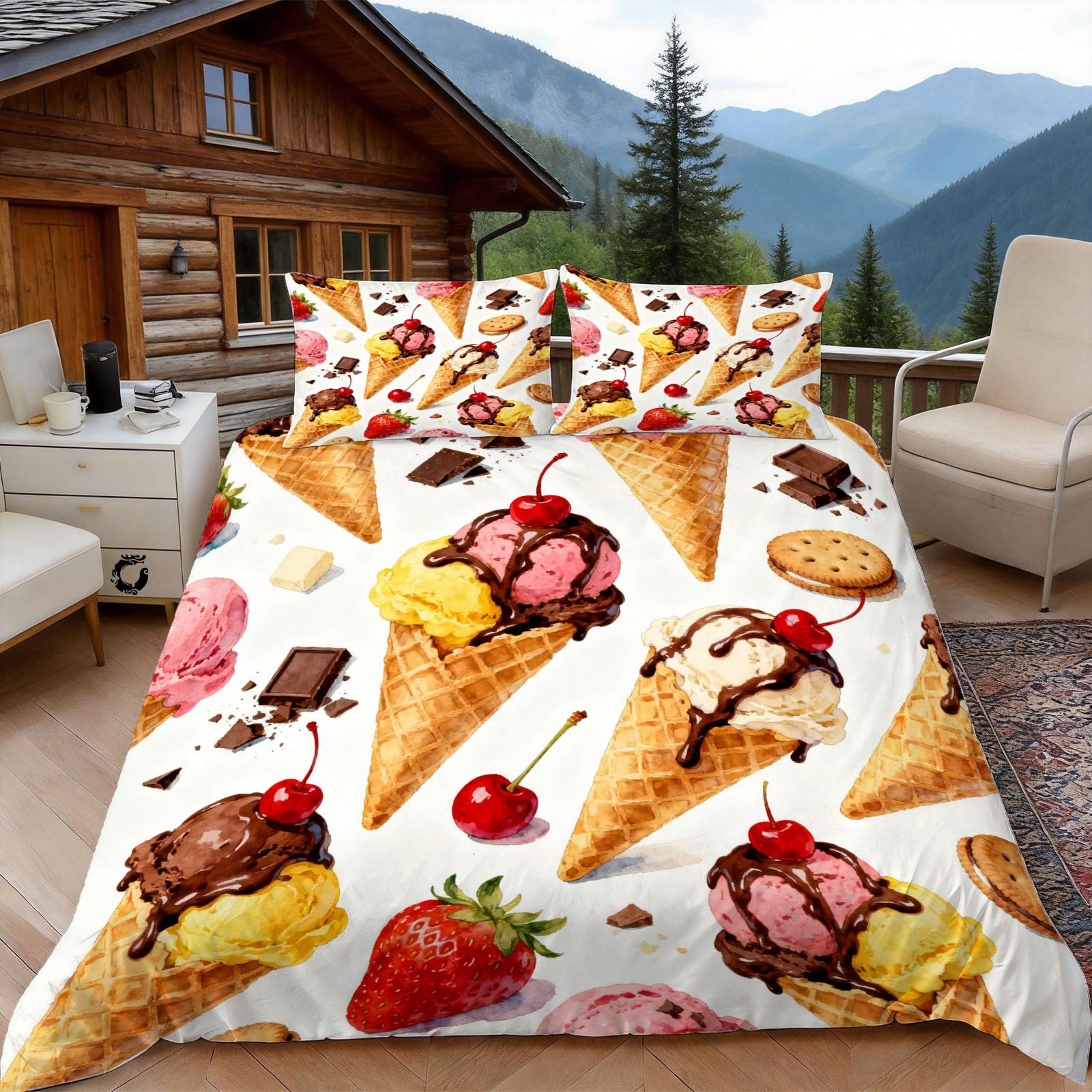 Housse de couette 140x200 avec fermeture éclair pour un lit facile à faire