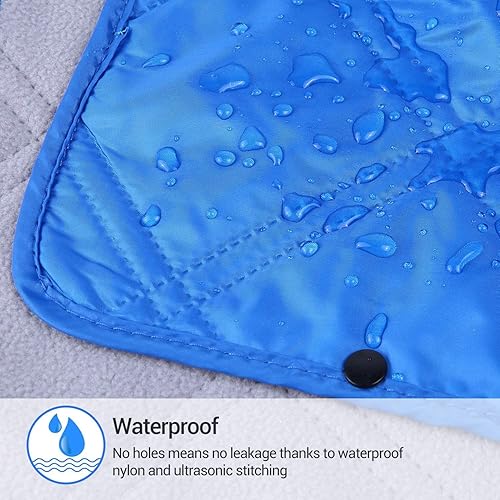 Miniatura 3 de Sportneer Manta de estadio, manta impermeable para adultos, grande de 75 x 55 pulgadas, cálida manta de forro polar aislante deportiva para acampar