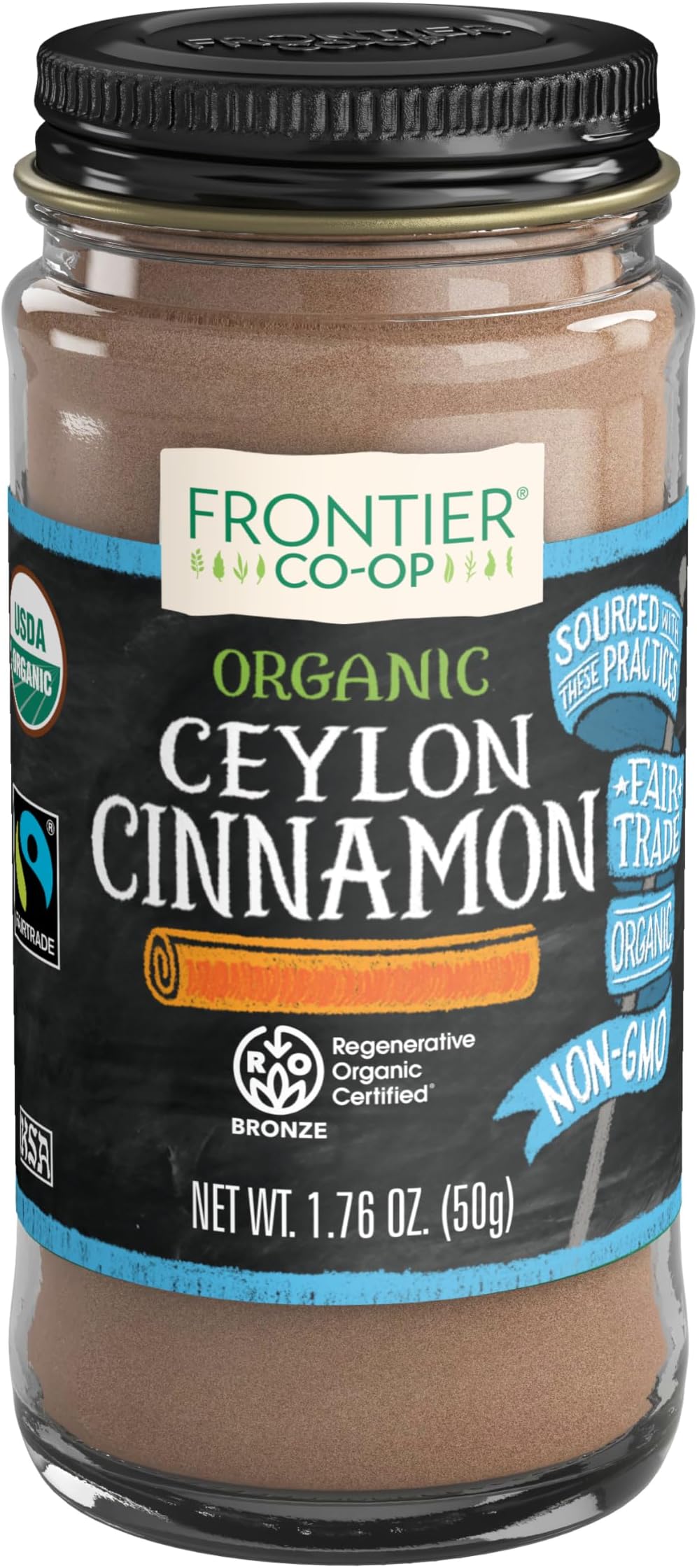 Frontier Natural Products Cinnamon, 1.76 oz