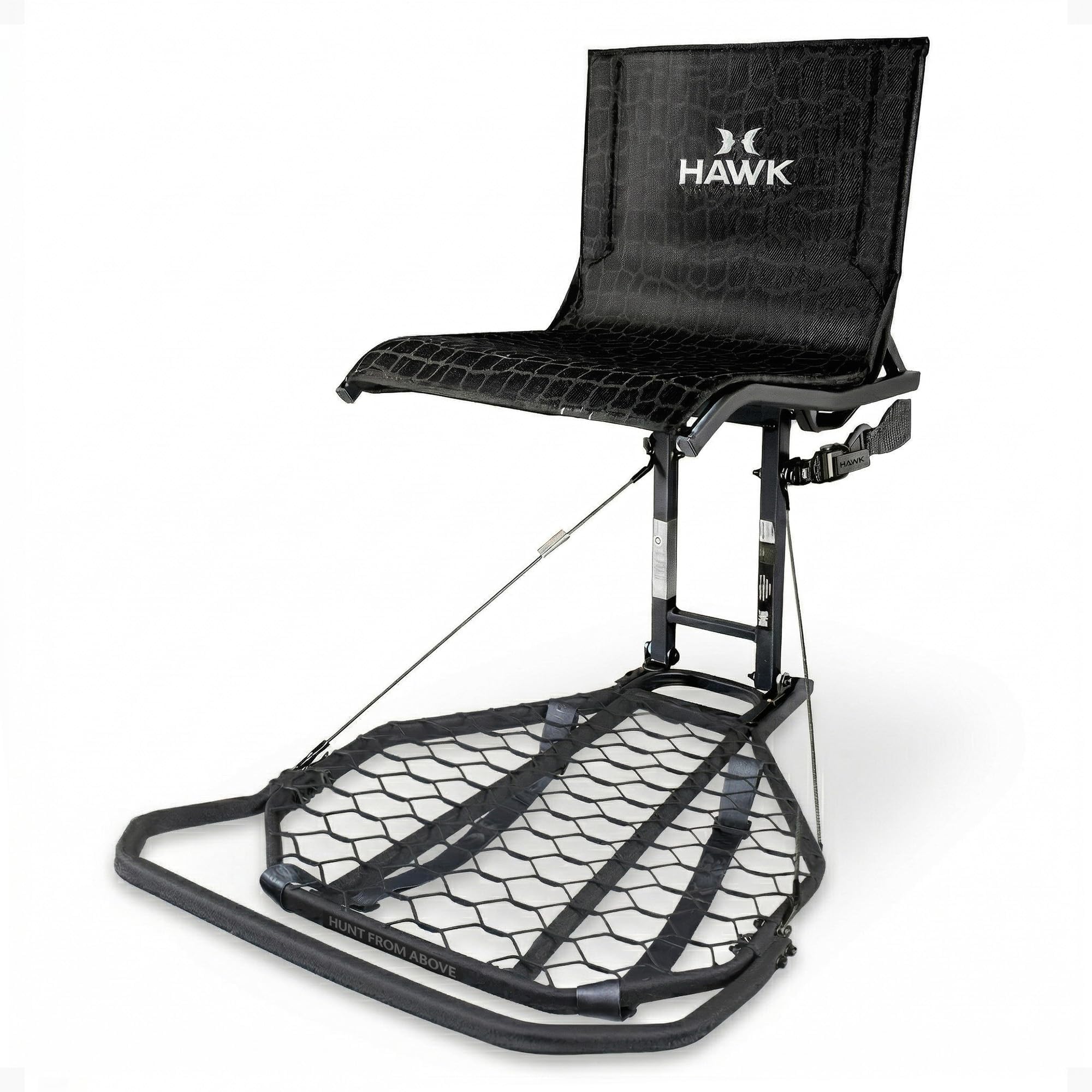 Kickback LVL Hang-On Deer Hunting Tree Stand, Deer Stand with Kick Back Footrest, XL Comfort Seat and Oversized Platform
