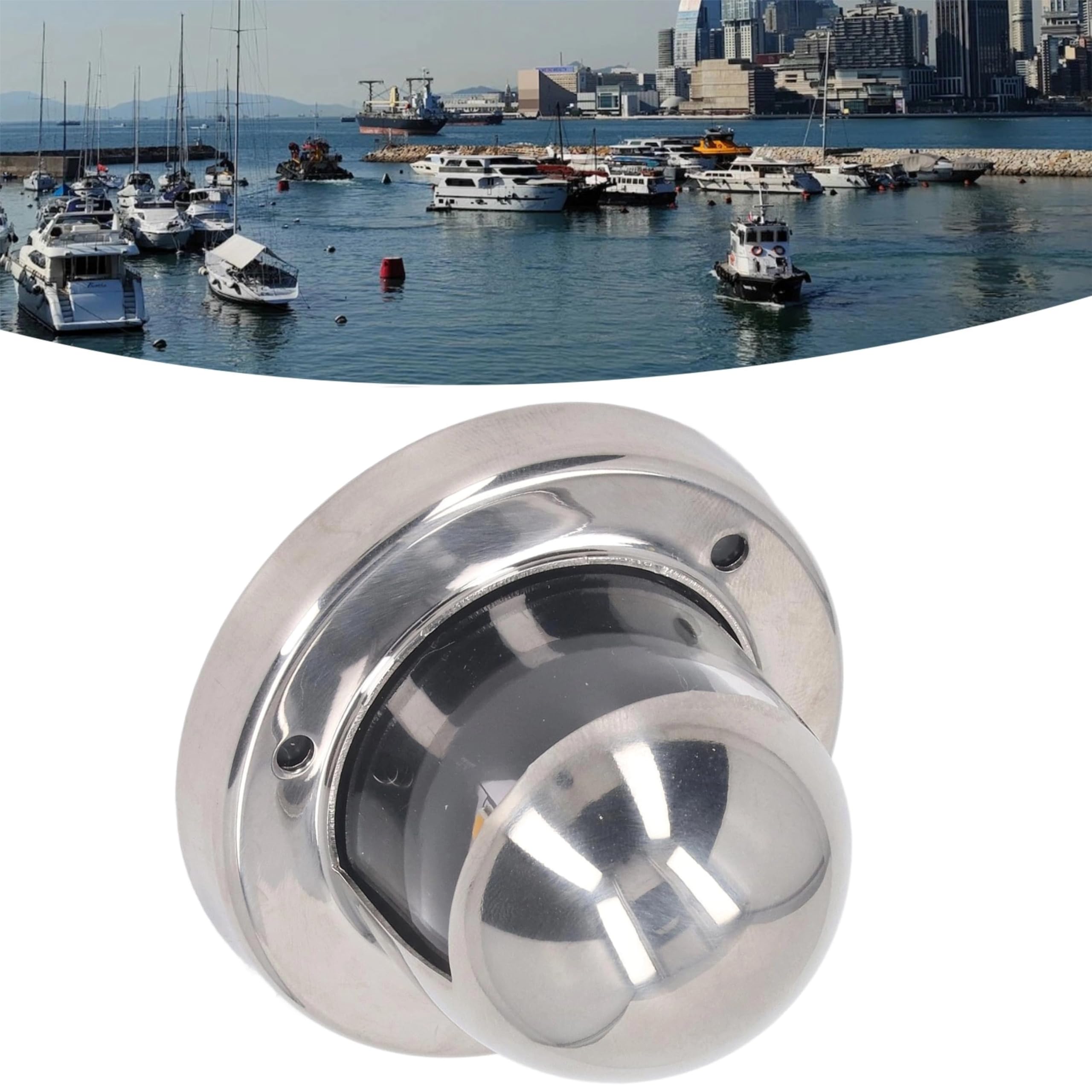 12V DC Boot Navigationslichter Hecklicht mit 135° Weiße LED IP66 2nm Sichtbarkeit für Marineyachten Ponton Ankerleuchten
