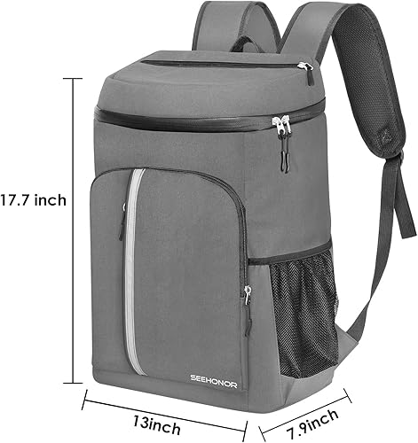 Miniatura 6 de SEEHONOR Mochila térmica aislada a prueba de fugas, suave, ligera, con enfriador, para almuerzo, picnic, senderismo, camping, playa, parque, viajes
